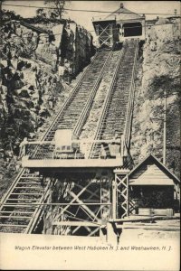 West Hoboken New Jersey NJ Wagon Elevator 1900s-10s Postcard