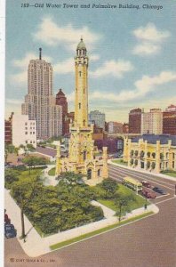 Illinois Chicago Old Water Tower And Palmolive Building