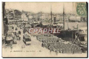 Postcard Old Marseille Quai du Port