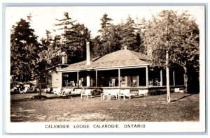 Calabogie Lodge Calabogie Ontario Canada RPPC Photo Posted Antique Postcard