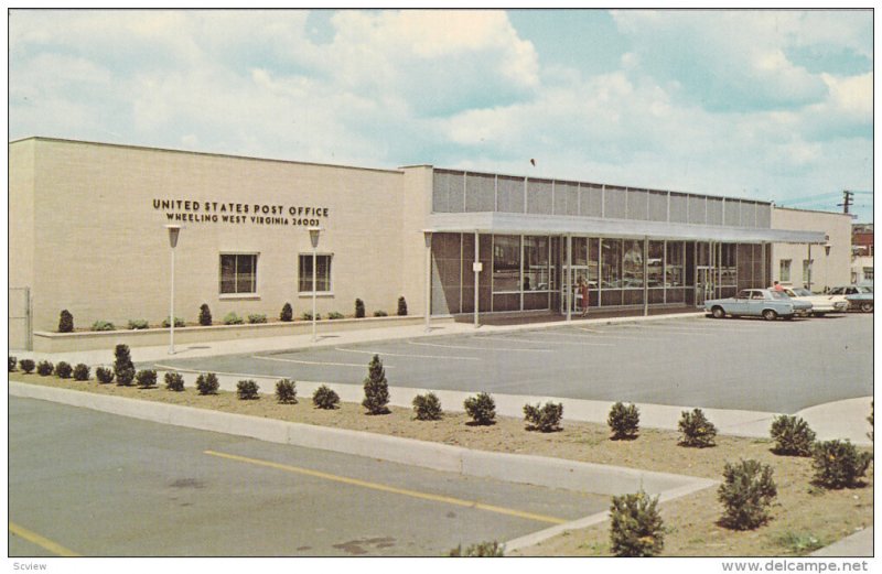 Post Office , WHEELING , West Virginia , 50-60s