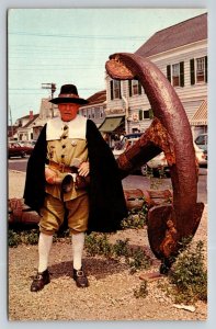 1970  Town Crier  Provincetown  Massachusetts Postcard