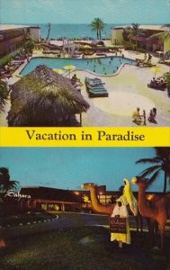 Florida Miami Beach Sahara Resort Motel With Pool 1968