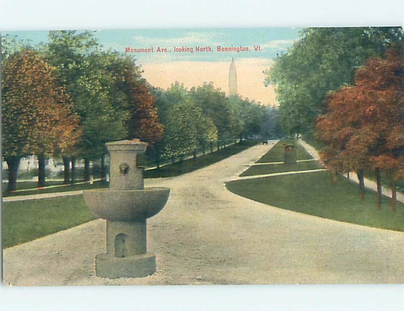 Unused Divided-Back STREET SCENE Bennington Vermont VT hp2341