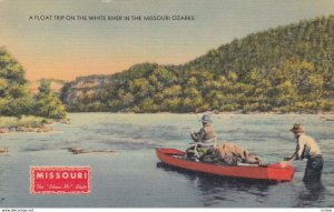 A Float Trip on the White River in the MISSOURI OZARKS, 1930-40s