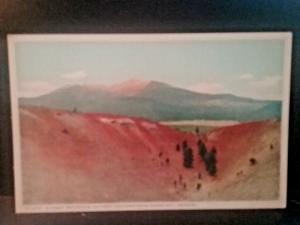 Postcard Sunset Mountain,Extinct Volcano near Flagstaff, AZ      Z2