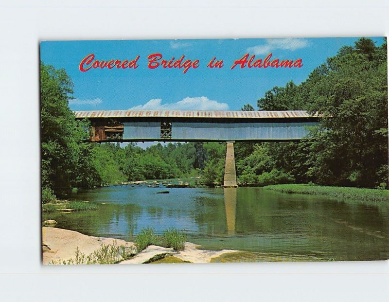 Postcard Swann Covered Bridge, Hayden, Alabama