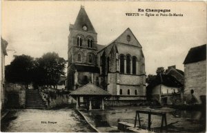 CPA En Champagne-VERTUS Église et Puits St-MARTIN (346630)