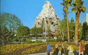 Disneyland Matterhorn Mountain Anaheim CA Bobsled Disney Postcard D18