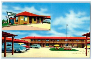 c1950's Mallory Manor Motel Restaurant Classic Cars Denver Colorado CO Postcard