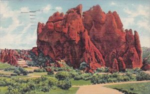 Colorado Denver Vista Of The Garden Of The Gods 1941