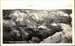 Waimea Canyon Kauai Hawaii HI H-300 Real Photo Vintage Postcard