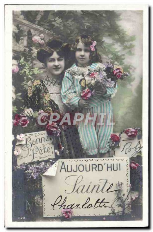 Old Postcard Fantaisie Child Charlotte St.