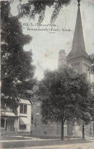 Indiana In Postcard 1911 KENDALLVILLE M.E. Church Building