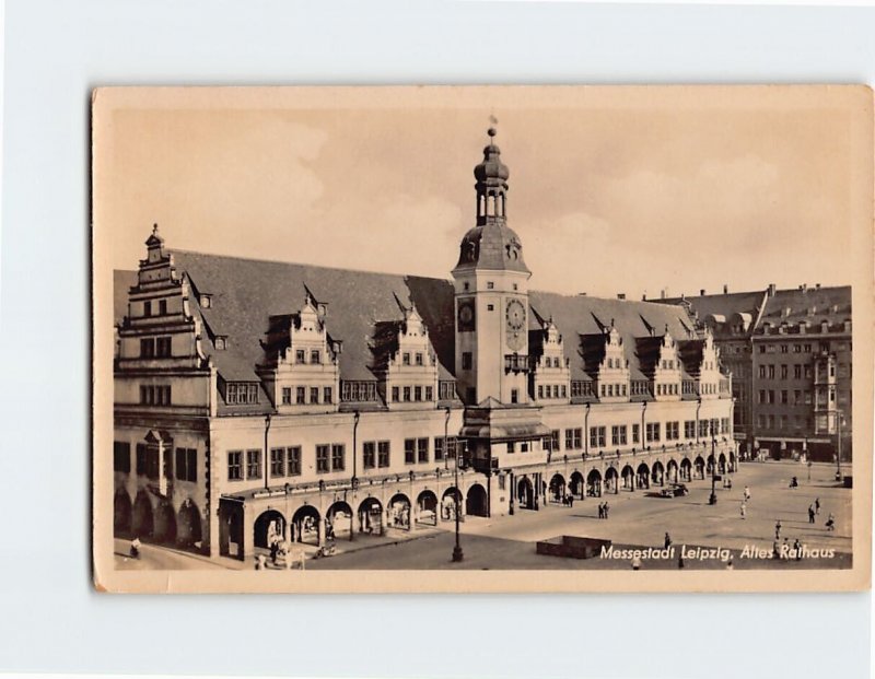 Postcard Altes Rathaus, Messestadt Leipzig, Germany