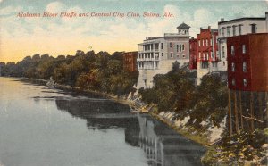 J5/ Selma Alabama Postcard c1910 Alabama River Bluffs Central City Club 180