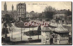 Old Postcard Limoges Place Jourdan Meunier Chocolate