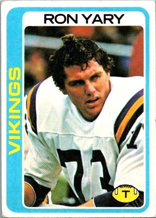 1978 Topps Football Card Ron Yary Minnesota Vikings sk7507