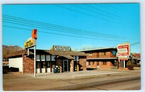 COLORADO SPRINGS, CO ~ Roadside CHEYENNE MOTEL-Pancake House  c1960s  Postcard