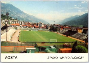 Aosta Stadio Mario Puchoz Italy Stadium Postcard