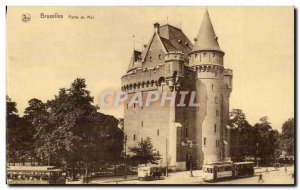 Belgie Belgium Brussels Postcard Old Gate Evil