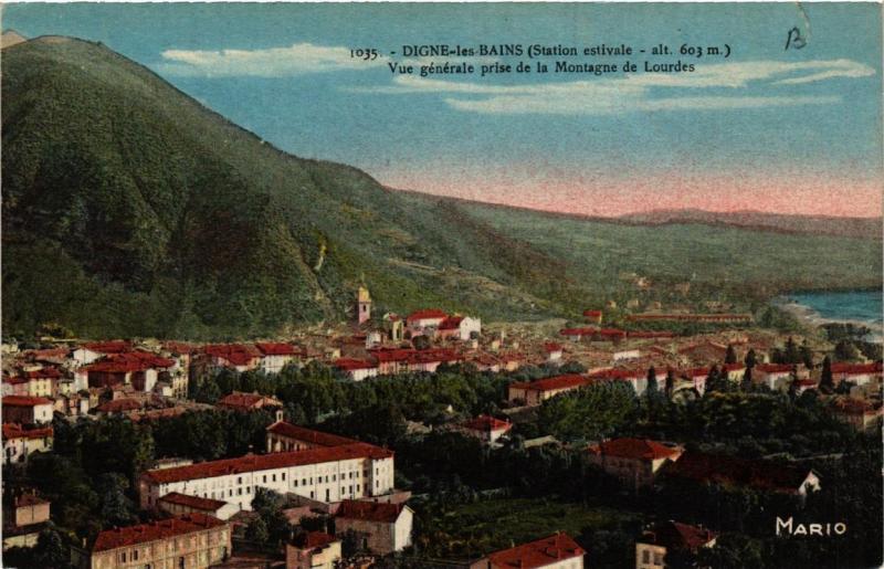 CPA DIGNE Vue générale prise de la Montagne de Lourdes (683501)