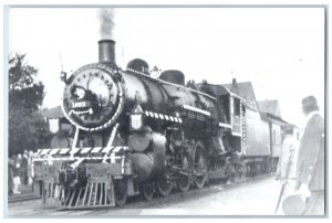 c1940 President McKinley Funeral Train Locomotive Moline Illinois IL Postcard