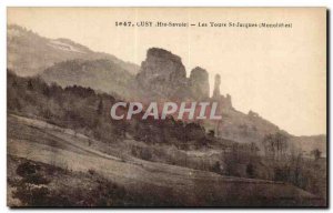 Old Postcard Cusy (Haute Savoie) Les Tours St Jacques (Monoliths)