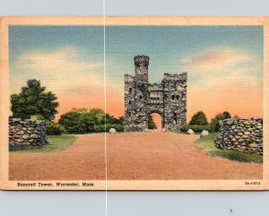 Massachusetts Worcester Bancroft Tower Curteich