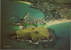 Cornwall Postcard - Aerial View of St Ives    RR10877