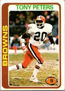 1978 Topps Football Card Tony Peters Cleveland Browns sk7113