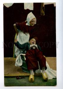 236393 UK LONDON children clogs 1907 year RPPC