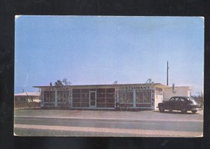 POMPANO BEACH FLORIDA MARTIN;S RESTAURANT VINTAGE ADVERTISING POSTCARD CARS