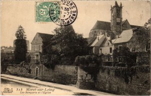 CPA MORET-sur-LOING Les Remparts et l'Eglise (1299840)