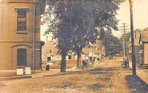 Belfast ME Dirt Church Street Movie Posters Storefronts Real Photo Postcard