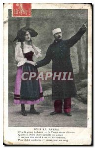 Old Postcard For Fatherland and what this duty France is in distress
