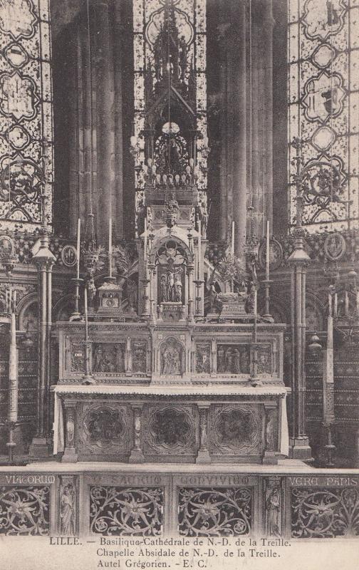 Lille Basilique Cathedrale De ND De La Treille French Religious Postcard