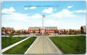 Postcard - Mayo General Hospital - Galesburg, Illinois