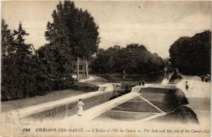 CPA CHALONS-sur-MARNE - L'Ecluse et d'Ile du Canal - The lock and the (743086) 