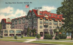 Vintage Postcard 1951 The Elms Hotel Excelsior Springs MO Missouri Tichnor Bros