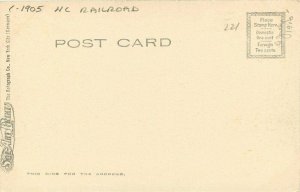 Pittsfield Massachusetts Berkshire C-1905 Railroad hand colored Postcard22-1891