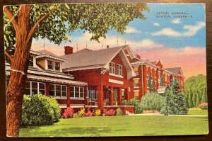 Vintage Postcard 1942 Bethel Hospital Newton Kansas