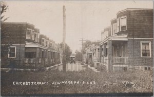 RPPC Postcard Cricket Terrace Ardmore PA