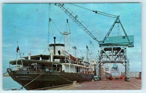 PORT of SACRAMENTO, California CA ~ Ship BELPAREIL 1964  Postcard