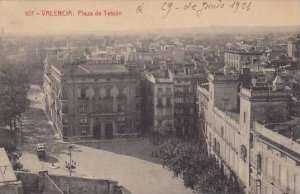 Spain Valencia Plaza de Tetuan 1921