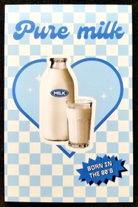 [AG] P598 Food Dessert Pure Milk Drink Gastronomy Cuisine (postcard) *New