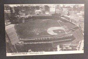 Mint USA Postcard Baseball Griffith Field Washington DC RPPC