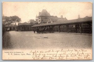 1906  Railroad Station  Lynn  Massachusetts  Rotograph Co.  Postcard