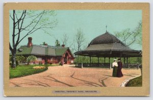Brooklyn New York~Shelter & Pavilion In Prospect Park~Vintage Postcard