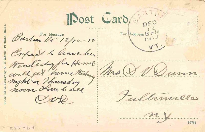 Hotel Barton Vermont 1910 postcard